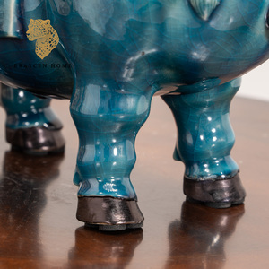 รูปปั้นม้าเซรามิกหลากสีสไตล์วินเทจ - ของตกแต่งเสริมฮวงจุ้ยเรียกทรัพย์สำหรับบ้านและสำนักงาน เหมาะสำหรับตกแต่ง ของขวัญงานแต่งงาน - Product Image 5