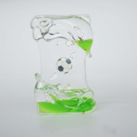 Minuteur liquide créatif personnalisable en acrylique pour soulager le stress, idéal pour la maison, le bureau, comme cadeau, souvenir ou décoration.
