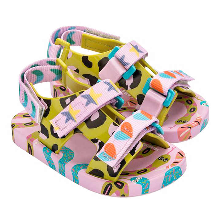 Children Kids Designer Sandal Cute Rainbow Dot Beach Jelly Shoes Famous Brand Baby Girl Sandals