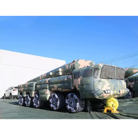 Publicité extérieure personnalisée : Modèles gonflables géants en PVC (simili-tank, cible, camouflage, canon, voiture) intégrés