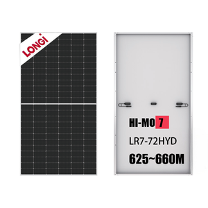 แผงโซลาร์เซลล์แบบโมโนคริสตัลไลน์สองหน้า Hi-MO 9 LR7-72HYD 625-660M แบบฮาล์ฟเซลล์ PERC กระจกสองชั้น 23% พาเลท BIPV - Product Image 3