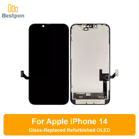 Remplacement pour écran OLED d'iPhone 14, assemblage remis à neuf avec verre remplaqué, panneau et circuit intégré d'origine, grade A