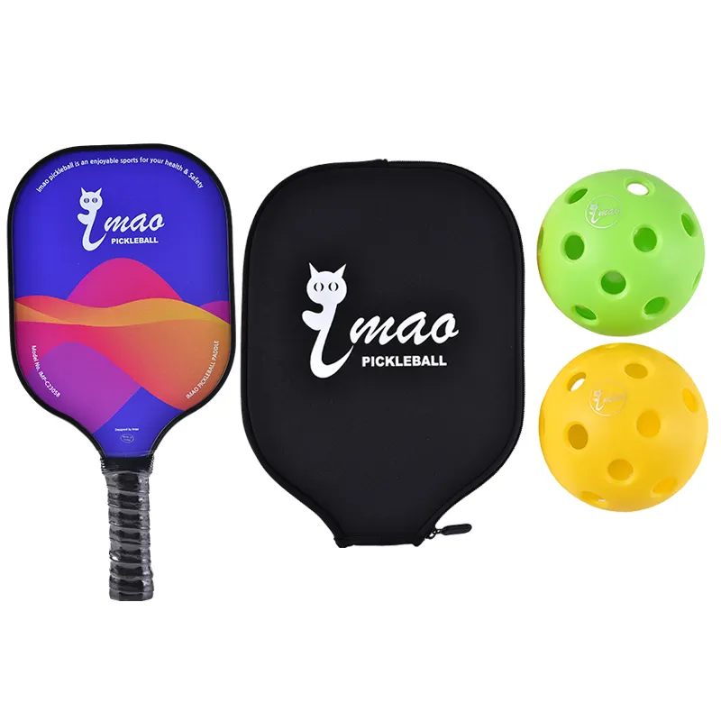 Carbonio Pickleball Paddle Usap Pickleball Paddle Ball Set in fibra di carbonio superficie sottaceto palla racchetta per intrattenimento attrezzature sportive