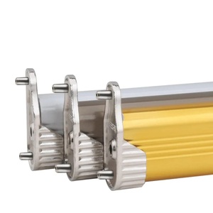 Support mural ovale 15 mm en alliage de zinc plaqué nickel/chrome/or, support de tube non amovible, <span class=keywords><strong>quincaillerie</strong></span> pour meubles et armoires - Product Image 3