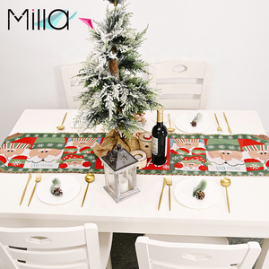 Kerst Huisdecoratie Hoge Kwaliteit Gebreide Doek Tafelloper Patroon Kerst Tafelkleed Tafelkleed Tafeldecoratie - Product Image 2