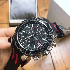 Prix d'usine <span class=keywords><strong>GUESS</strong></span> W1047G1 Montre de sport pour homme, cadran noir, chronographe, boîtier en acier inoxydable de 46 mm, résistant à l'eau jusqu'à 100 m, quartz - Product Image 6