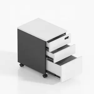 Armadietto portadocumenti per ufficio sotto la scrivania armadietto portadocumenti a tre cassetti armadietto mobile in acciaio basso mobile