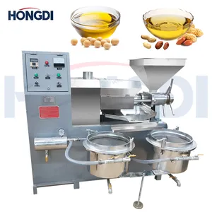 Olive Oil Press Extraction Soybean Oil Castor Cold and Hot Chia Seed Stainless Steel Oil Press Machine
