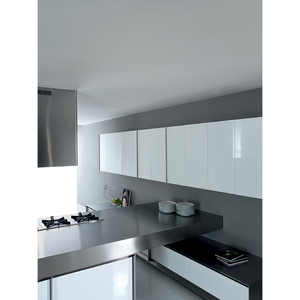 Piccolo Mobile da <span class=keywords><strong>Cucina</strong></span> <span class=keywords><strong>Vintage</strong></span> in Legno Massello con Ripiano Aperto in MDF e Compensato, Armadietto 3D - Product Image 3