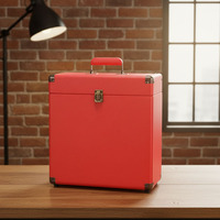 Boîte de rangement pour disques vinyles, étui pour tourne-disque, boîte de présentation pour collection d'albums LP, organiseur pouvant contenir plus de 30 disques de 7/10/12 pouces