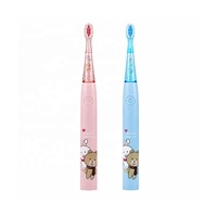 Cepillo de Dientes Eléctrico Infantil con Diseño de Dibujos Animados, Bonito y Portátil, con Luz LED, Popular, Resistente al Agua, Cepillo de Dientes Inteligente para Niños