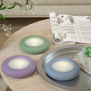 Circular Candlestick DIY Silicone Resin Casting Mold Make Resin <b>Crafts</b> Geode Agate Art coaster Variety of Silicone Resin Molds - Product Image 2