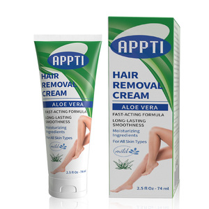 Crème dépilatoire à l'aloe vera, action rapide, lotion dépilatoire douce pour le corps, les jambes, les aisselles, OEM ODM, étiquette privée, logo personnalisé - Product Image 3