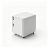 Organisateur de matériel de club professionnel portable résistant à la rouille, armoire de rangement détachable en aluminium pour terrain de tennis, idéale pour les tournois