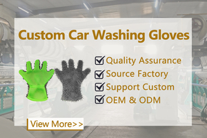 Guantes de Limpieza de Felpa de Cinco Dedos, Material de Chenilla para Herramientas de Lavado de Autos - Product Image 6