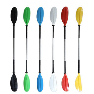 Pala de kayak de aleación de aluminio de doble cabezal, 220 cm, 4 secciones, para pesca y rafting en lagos y ríos - Product Image 5