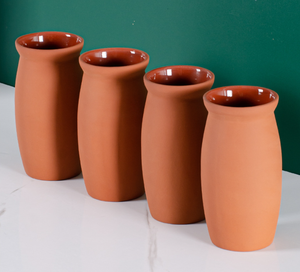 Taza Cantarito de Terracota Roja con Logotipo Personalizado, Vaso de Barro Estilo Mexicano para Cócteles, Cerveza y Bebidas Frías, Taza de Cerámica Hecha a Mano - Product Image 5