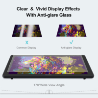 Tablette graphique avec écran Huion Kamvas 22 Plus 21,5 pouces 140% SRGB, moniteur de dessin professionnel pour artiste et designer