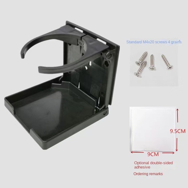 Car Cup Holders Adjustable Size Wall-Mounted Folding Beverage Holder for Desk RV Yacht