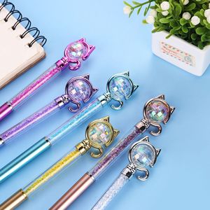New Office Signature Ballpoint Creative Cartoon Cat Design Cute Oil-Based <b>Pen</b> - Product Image 4