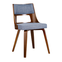 Chaises de salle à manger modernes en tissu velours avec accoudoirs