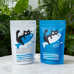 ถุงซิปล็อคแบบตั้งได้ เกรดอาหาร ผลิตจากวัสดุ BOPP/PET/PE  ขนาด 250 กรัม-1 กิโลกรัม สำหรับอาหารสัตว์เลี้ยง หมากฝรั่ง และอาหารกระป๋อง - Product Image 2