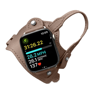 Bracelet de montre en cuir pour Apple Watch, boucle à ardillon réglable, bracelet de remplacement intelligent - Product Image 6