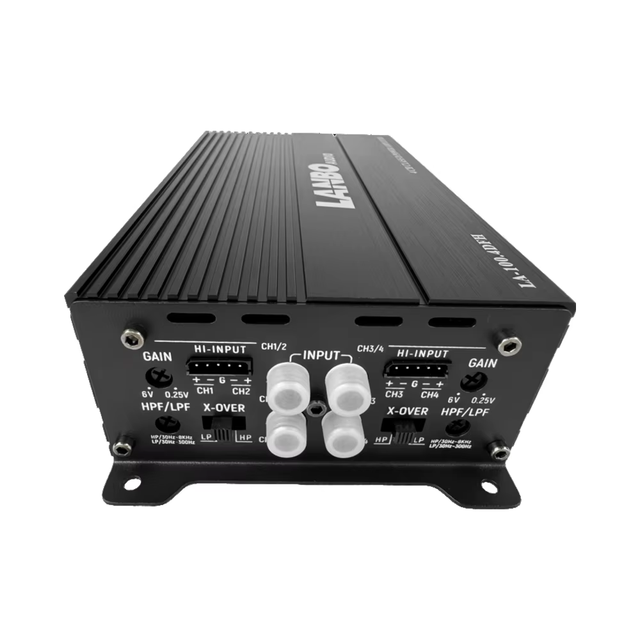 100Wx4 Rms Full-Range Car Amplifier, 4-Channel Class D, Efficient & Compact Digital Power Amp