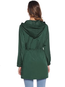 Chaqueta impermeable para <span class=keywords><strong>mujer</strong></span>, abrigo largo forrado, ligero, a prueba de viento, <span class=keywords><strong>Parka</strong></span> para exteriores - Product Image 6