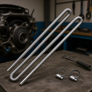 Tubo Flessibile per Scarico Riscaldatore Diesel 118,1 Pollici con 2 Morsetti, Kit Accessori per Sistema di Scarico Tuning - Product Image 2