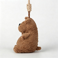 Divertido Perro de Peluche de Foca Larga de 13 cm, Mini Peluche Reconfortante para Espejo de Coche, Mochila, Bolso con Cremallera, Regalo de Cumpleaños, Llavero de Peluche de Poliéster