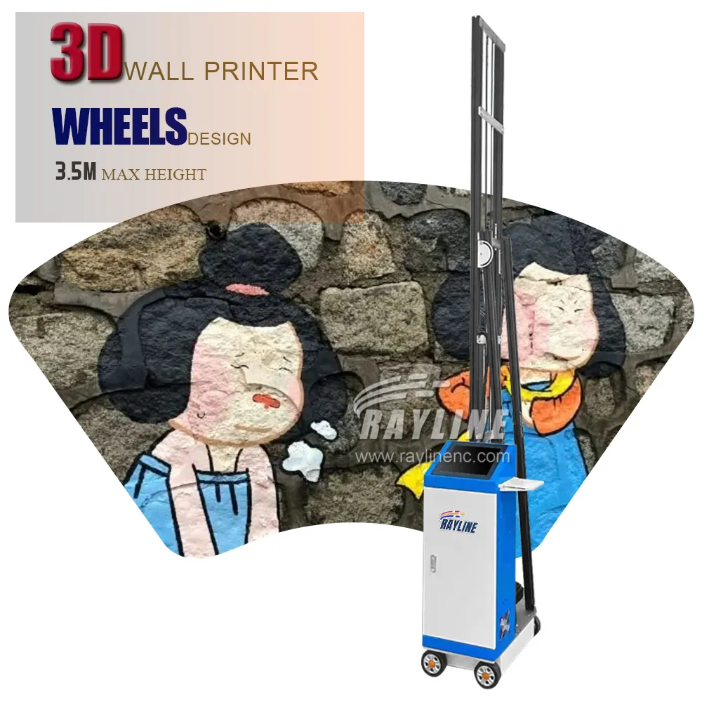 Wall Printer Pattern Printing Machine Direct to Wall Inkjet Printer Mural Printing Machine Wheels Wall Painting Machine