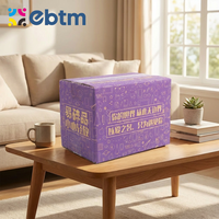 Boîtes d'emballage d'expédition en carton ondulé kraft résistant, biodégradable, réutilisable, avec logo imprimé