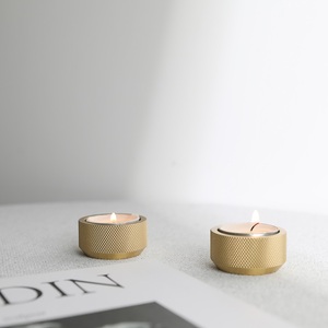 Hot Sale Sollid <strong>Brass</strong> Knurled Gold Candle Holder Home Decorations <strong>Brass</strong> <strong>Candlestick</strong> - Product Image 6