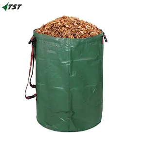 3er-Pack 72 Gallonen PP Garden Waste Bag Müll behälter zum Sammeln von Müll blatthof