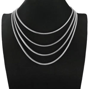 สร้อยคอแฟชั่นผู้ชาย สไตล์ฮิปฮอป ชุบทอง 18K แบบสั่งทำได้  พร้อมจี้ห้อยโซ่สแตนเลสสุดเทรนดี้ สำหรับธุรกิจดรอปชิป - Product Image 5