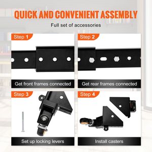 DB pour la base mobile universelle robuste en gros support de capacité de 650 lb pour outils et machines - Product Image 5