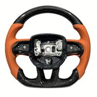 Volant de course à fond plat en fibre de carbone pour Dodge Challenger Charger Durango SRT, amélioration de l'intérieur