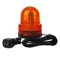 Luz de Advertencia de 60 LED, Luz Estroboscópica para Montacargas, Luz de Emergencia Intermitente para Autobús Escolar, Luz de Techo Magnética Intermitente, 12V-24V, 30W LED