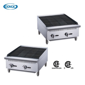 Grill à gaz commercial en acier inoxydable à réduction de bruit, contrôle manuel, pour comptoir, barbecue radiant - Product Image 2