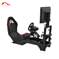 Cabina de simulador de carreras de movimiento completo con soporte de monitor y asiento para Logitech G29 G27 F1 Sim Racing