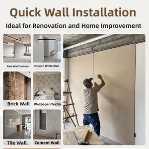 Vente Flash : Revêtement Mural Composite <span class=keywords><strong>PVC</strong></span> Co-extrudé 3D Ignifuge, Étanche et Écologique, Économique pour Appartement - Product Image 6