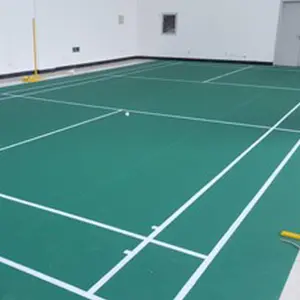 Jianer Badminton Olahraga Olahraga Dalam Ruangan Lantai Portable Basket Olahraga Lantai PVC Lapangan Bulu Tangkis Karpet