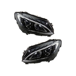 Par de faros delanteros HID de xenón izquierdo y derecho para Mercedes Benz Clase <span class=keywords><strong>C</strong></span> W205 2015 faro delantero 2059067303 2059067403 equipo bajo - Product Image 1