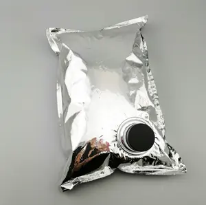 3 L In Stock Customized Aluminum Plating Bag In Box BIB For Fruit Juice Wine With Tap Screw Cap Drinks Bag