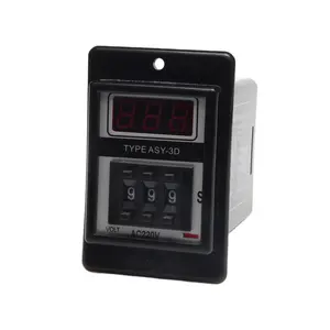 DAQCN ASY-3D Delay Relé Equipamento Elétrico DC12V-48V 220V Display Digital Time Relé