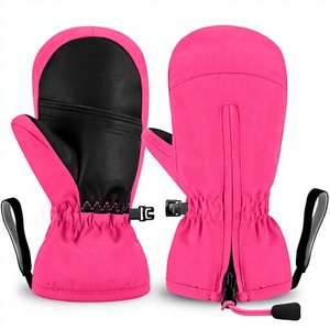 Gants de ski pour enfants, isolés, thermiques, légers, en PU, imperméables, coupe-vent, respirants, à doigts séparés, protection UV, compatibles écran tactile, hiver - Product Image 4