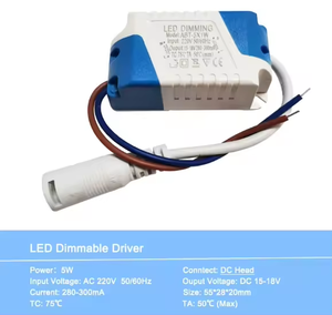Fuente de Alimentación de Alta Calidad con Atenuación de Luz, 3W 5W 7W 8-10W 15W 15-24W, Enchufe CC, Adaptador de Controlador <span class=keywords><strong>LED</strong></span>, <span class=keywords><strong>Transformador</strong></span> para <span class=keywords><strong>Downlight</strong></span> <span class=keywords><strong>LED</strong></span> - Product Image 6
