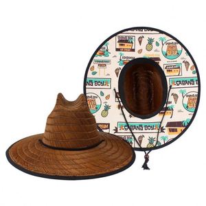 Lifeguard Beach <b>Straw</b> <b>Hat</b> for Surfing Customized Summer <b>Straw</b> Beach <b>Hat</b> Lifeguard <b>Straw</b> <b>Hat</b> - Product Image 6