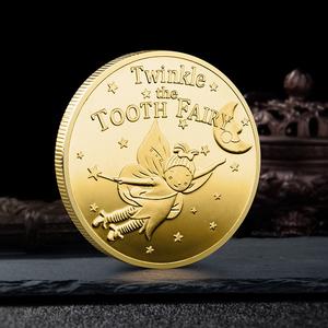 Moneda de Oro conmemorativa con diseño de Hada de los dientes para niños, medalla de Hada de los dientes, regalo de alta calidad - Product Image 5